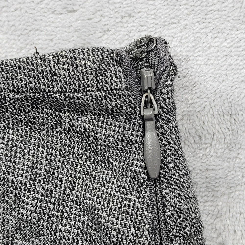 Vintage Apt 9 Skirt Womens 18 Gray Tweed Pencil Knee Length Lined Stretch Office